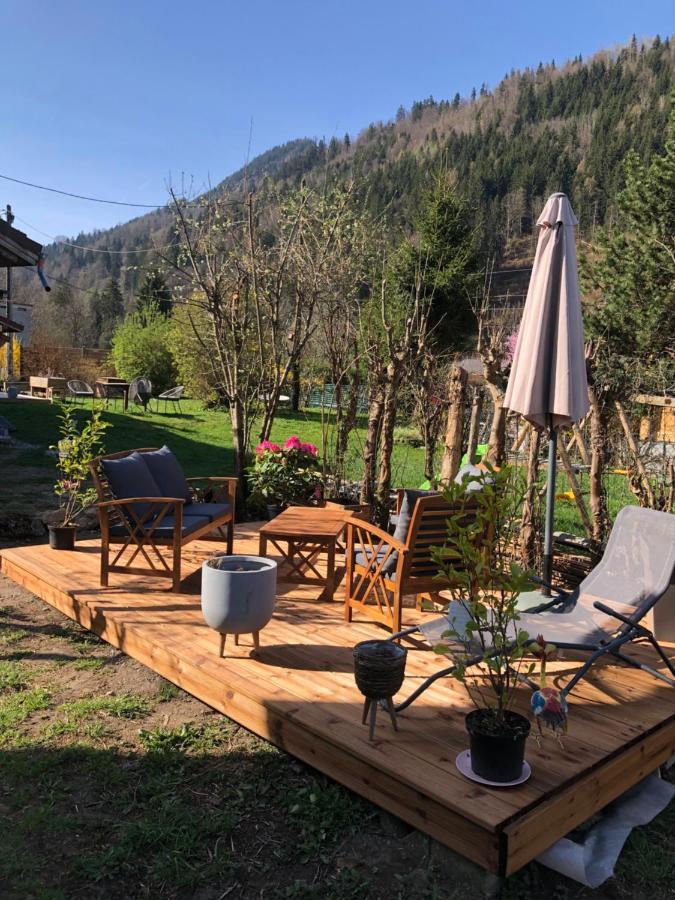 Вилла Mazot Savoyard Situe A 25 Kms De Chamonix Сен-Жерве-Ле-Бэн Экстерьер фото